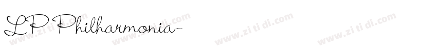 LP Philharmonia字体转换